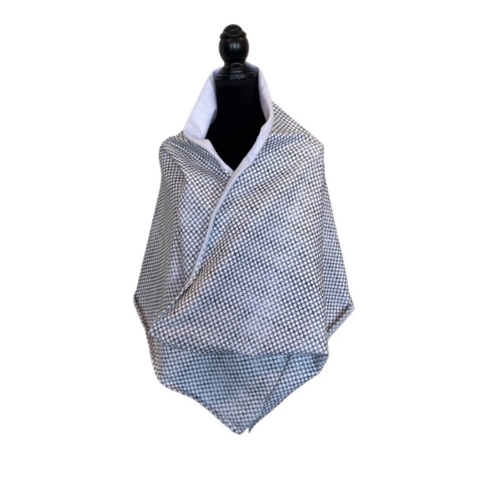 Lululemon Athletica Vinyasa white black infinity convertible yoga wrap scarf - Picture 1 of 8